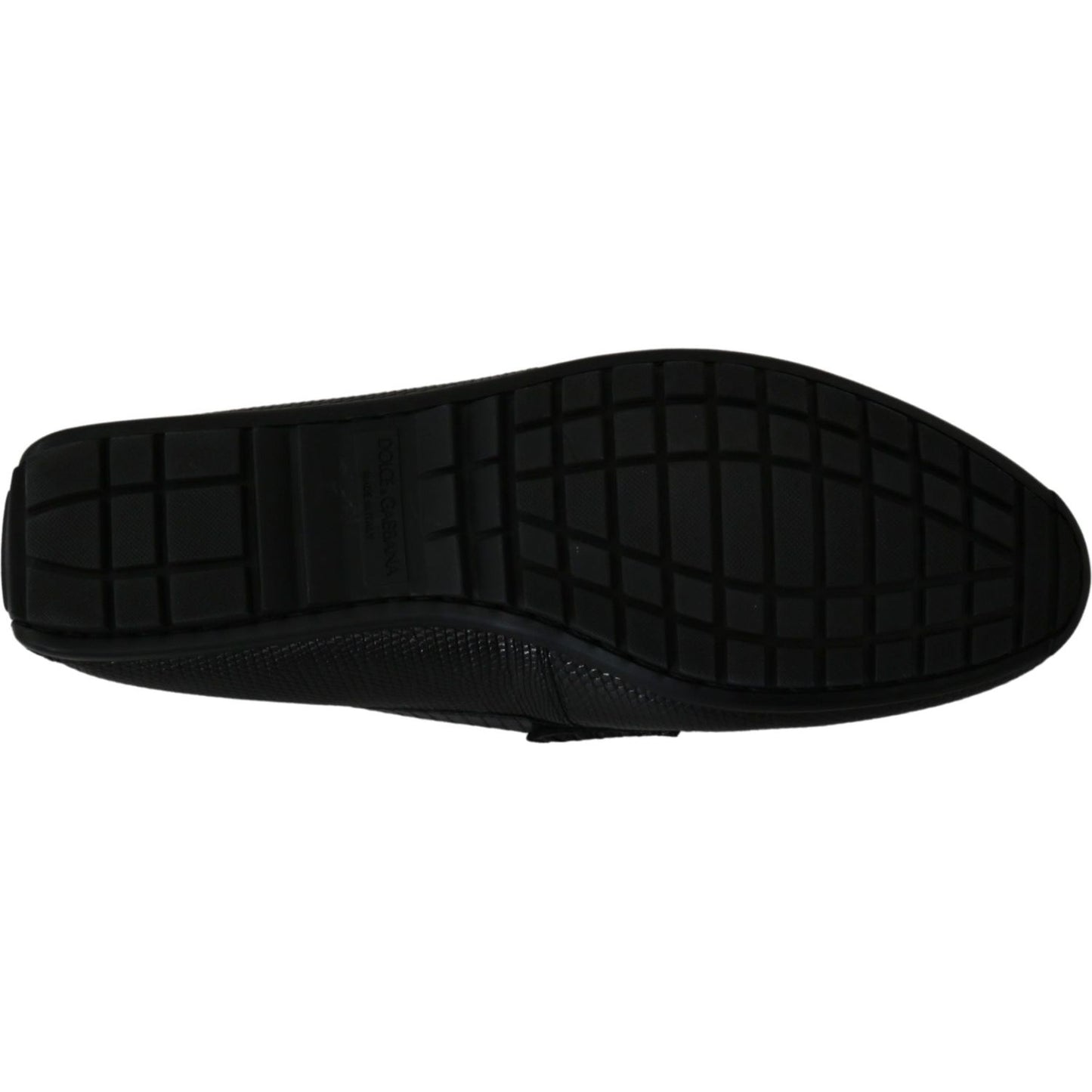 Dolce & Gabbana Black Lizard Leather Flat Loafers Shoes1728,67345645728,Black,Dolce & Gabbana,EU39/US6,Loafers - Men - Shoes,Loafers - Shoes,Material: 100% Lizard skin Leather,Men,Men - Shoes,New with tags,Shoes,Slip-On Loafers - Loafers - Shoes