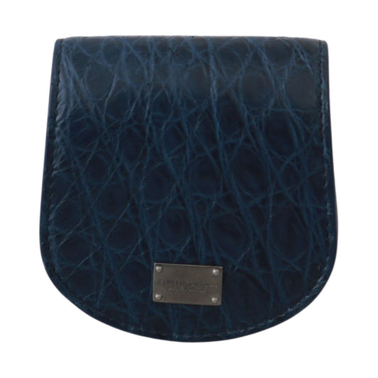 Dolce & Gabbana Blue Holder Pocket Wallet Blue Exotic Skin Condom Case1728,67345645728,Accessories,Blue,Dolce & Gabbana,Material: 100% Caimano leather,Men,Men - Accessories,New with tags,Other - Men - Accessories,Wallets - Accessories,Wallets - Wallets -