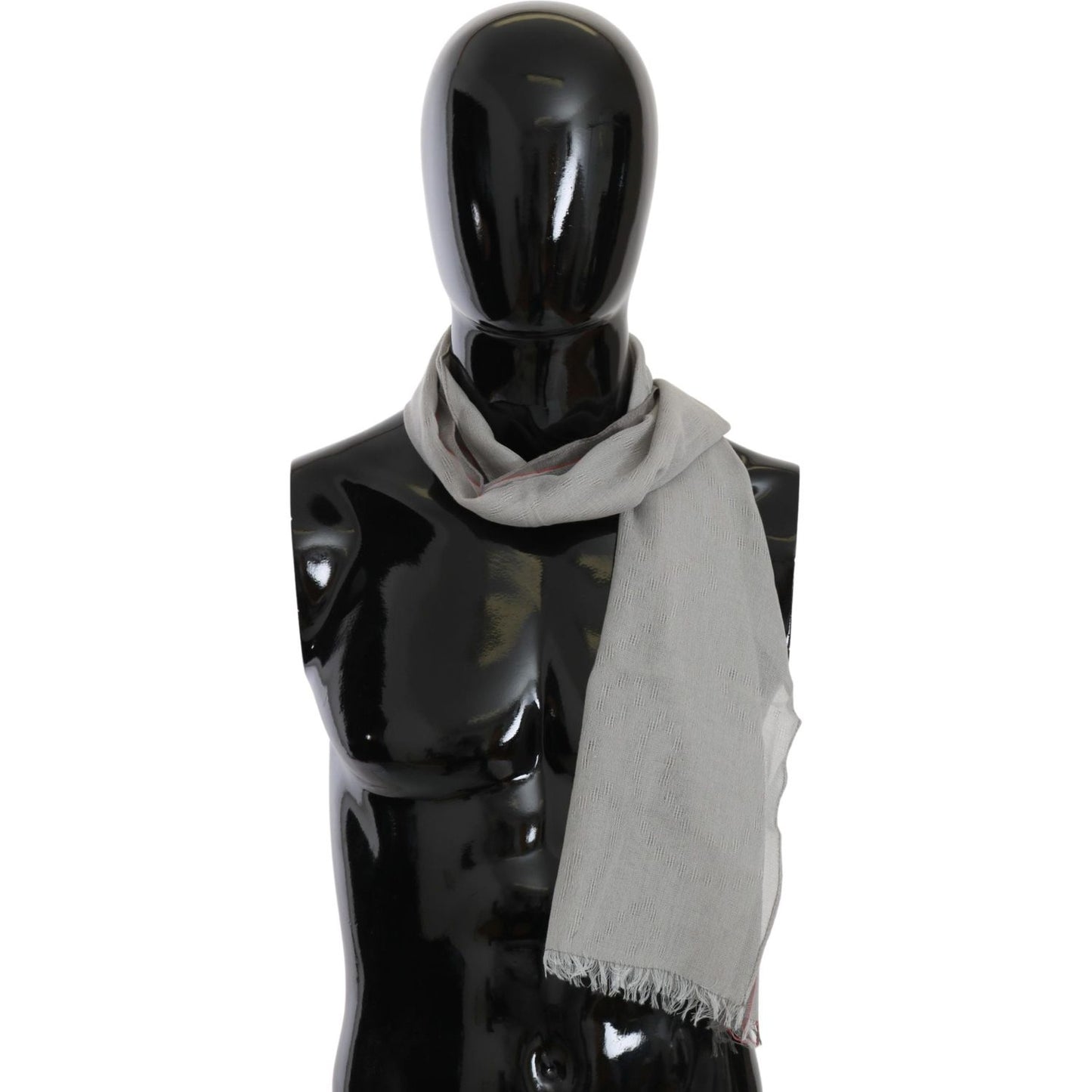 Costume National Gray Fringe Neck Wrap Cotton Scarf 1728,67345645728,Accessories,Costume National,Gray,Material: 100% Cotton,Men,Men - Accessories,New with tags,Scarves - Accessories,Scarves - Men - Accessories,Scarves - Scarves - Accessories