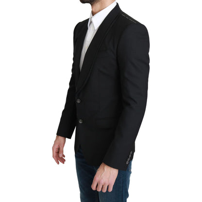 Dolce & Gabbana Black Single Breasted Formal Wool Blazer1728,67345645728,Black,Blazers - Men - Clothing,Blazers - Suits & Blazers - Clothing,Clothing,Dolce & Gabbana,IT46 | S,Material: 100% Virgin Wool,Men,Men - Clothing,New with tags,Suits & Blazers - Cl
