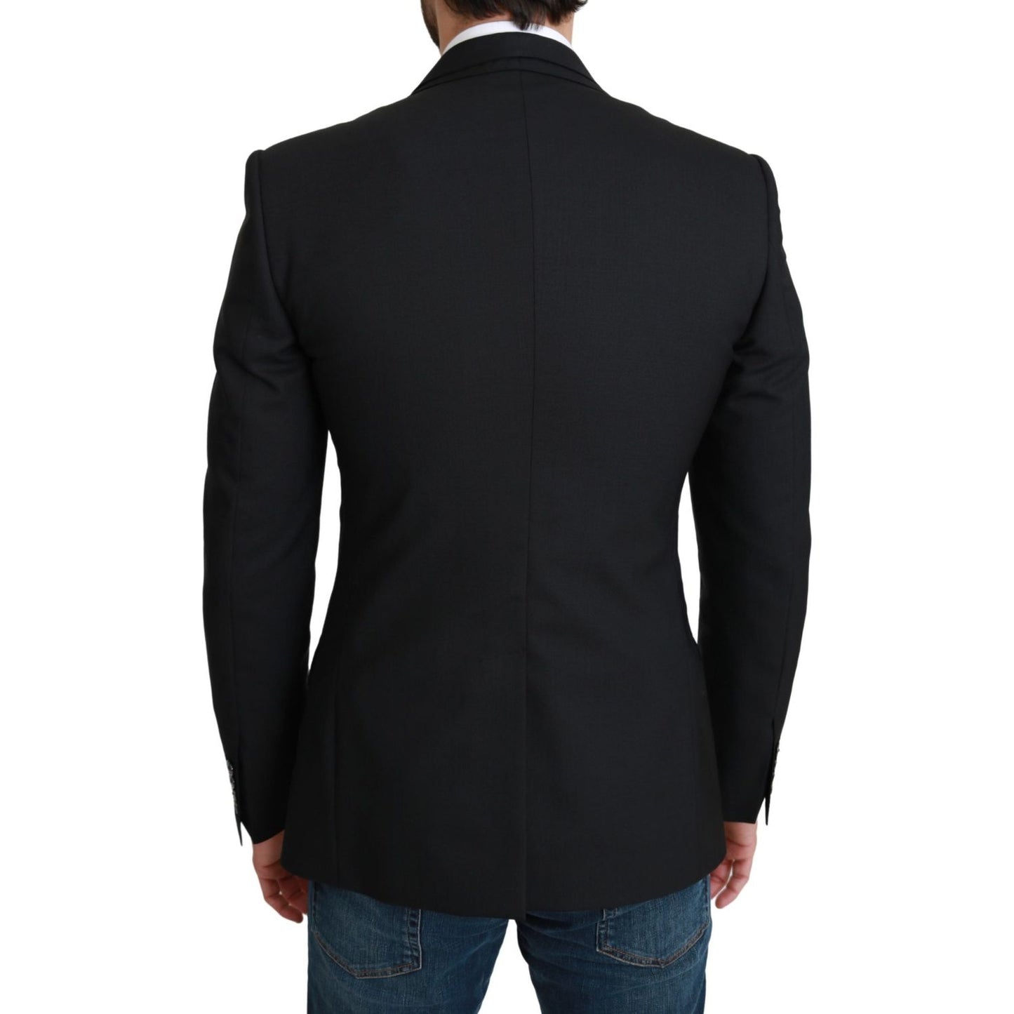 Dolce & Gabbana Black Single Breasted Formal Wool Blazer1728,67345645728,Black,Blazers - Men - Clothing,Blazers - Suits & Blazers - Clothing,Clothing,Dolce & Gabbana,IT46 | S,Material: 100% Virgin Wool,Men,Men - Clothing,New with tags,Suits & Blazers - Cl