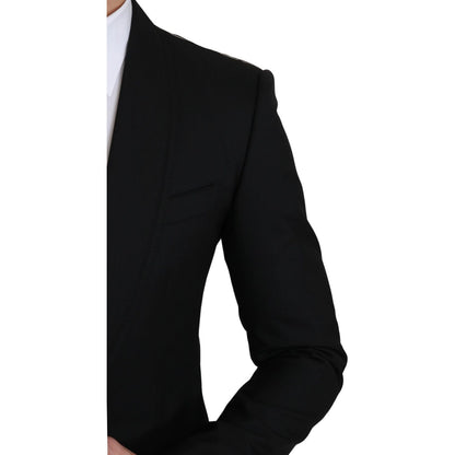 Dolce & Gabbana Black Single Breasted Formal Wool Blazer1728,67345645728,Black,Blazers - Men - Clothing,Blazers - Suits & Blazers - Clothing,Clothing,Dolce & Gabbana,IT46 | S,Material: 100% Virgin Wool,Men,Men - Clothing,New with tags,Suits & Blazers - Cl