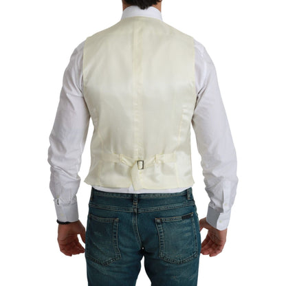 Dolce & Gabbana White Waistcoat Formal Wool Vest 1728,67345645728,Clothing,Dolce & Gabbana,IT44 | XS,IT46 | S,IT52 | L,IT60 | 3XL,Material: 100% Virgin Wool,Men,Men - Clothing,New with tags,Suits & Blazers - Clothing,Vests - Men - Clothing,Waistcoats - Su