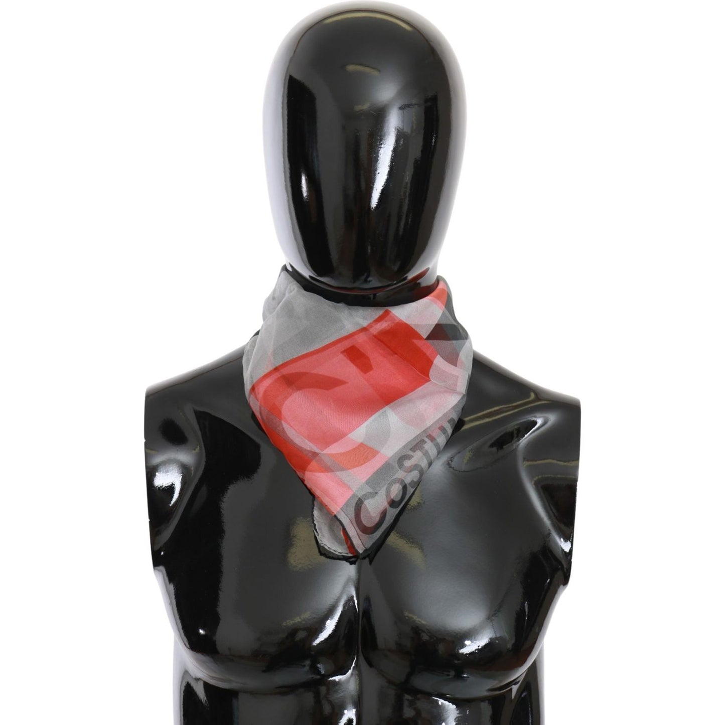 Costume National Red 100% Silk Branded Gray Scarf1728,67345645728,Accessories,Costume National,Gray,Material: 100% Silk,New with tags,Scarves - Accessories,Scarves - Scarves - Accessories,Scarves - Women - Accessories,Women,Women - Accessories