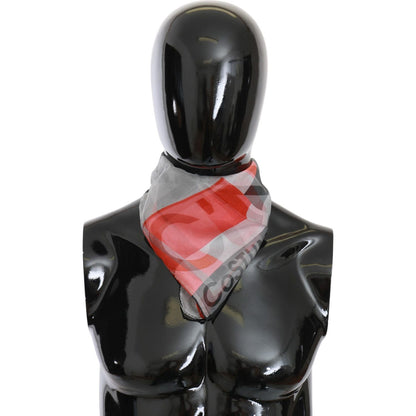 Costume National Red 100% Silk Branded Gray Scarf1728,67345645728,Accessories,Costume National,Gray,Material: 100% Silk,New with tags,Scarves - Accessories,Scarves - Scarves - Accessories,Scarves - Women - Accessories,Women,Women - Accessories