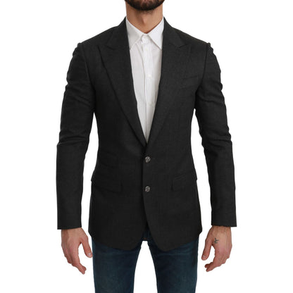 Dolce & Gabbana Gray NAPOLI Slim Fit Jacket Wool Blazer1728,67345645728,Blazers - Men - Clothing,Blazers - Suits & Blazers - Clothing,Clothing,Dolce & Gabbana,Gray,IT46 | S,Material: 88% Wool 8% Nylon 3% Cashmere 1% Elastane,Men,Men - Clothing,New with ta
