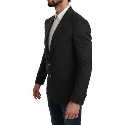 Dolce & Gabbana Gray NAPOLI Slim Fit Jacket Wool Blazer1728,67345645728,Blazers - Men - Clothing,Blazers - Suits & Blazers - Clothing,Clothing,Dolce & Gabbana,Gray,IT46 | S,Material: 88% Wool 8% Nylon 3% Cashmere 1% Elastane,Men,Men - Clothing,New with ta
