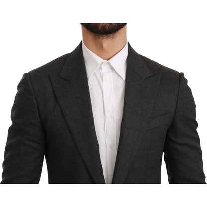 Dolce & Gabbana Gray NAPOLI Slim Fit Jacket Wool Blazer1728,67345645728,Blazers - Men - Clothing,Blazers - Suits & Blazers - Clothing,Clothing,Dolce & Gabbana,Gray,IT46 | S,Material: 88% Wool 8% Nylon 3% Cashmere 1% Elastane,Men,Men - Clothing,New with ta