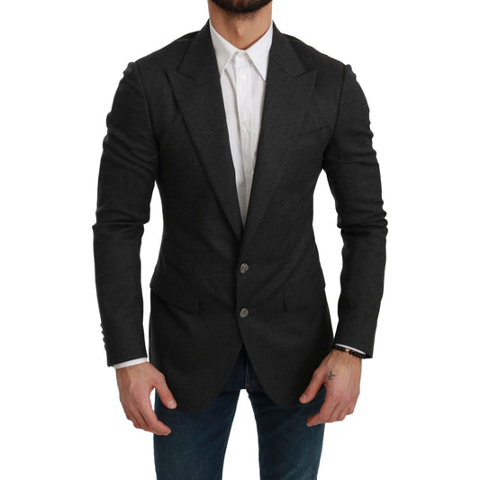 Dolce & Gabbana Gray NAPOLI Slim Fit Jacket Wool Blazer1728,67345645728,Blazers - Men - Clothing,Blazers - Suits & Blazers - Clothing,Clothing,Dolce & Gabbana,Gray,IT46 | S,Material: 88% Wool 8% Nylon 3% Cashmere 1% Elastane,Men,Men - Clothing,New with ta