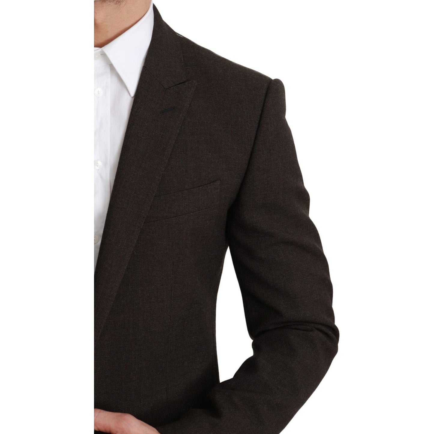 Dolce & Gabbana Brown Slim Fit Coat Jacket MARTINI Blazer 1728,67345645728,Blazers - Men - Clothing,Blazers - Suits & Blazers - Clothing,Brown,Clothing,Dolce & Gabbana,IT48 | M,Material: 100% Virgin Wool,Men,Men - Clothing,New with tags,Suits & Blazers -