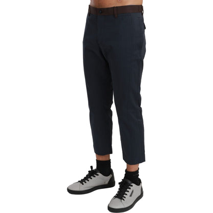 Dolce & Gabbana Brown Stripes Cropped Trousers Pants1728,67345645728,Brown,Clothing,Dolce & Gabbana,Dress Pants - Pants - Clothing,IT44 | XS,IT50 | L,IT52 | XL,IT54 | XL,IT56 | XXL,Jeans & Pants - Men - Clothing,Material: 69% Cotton 31% Nylon,Men,Men - Cl