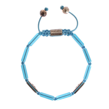Nialaya CZ Opal 925 Silver Bracelet