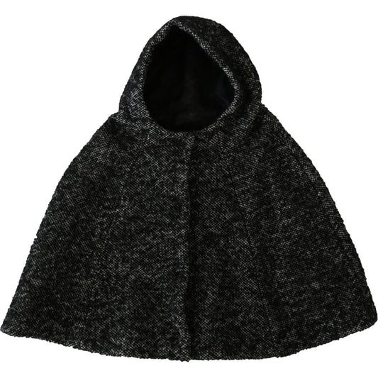 Dolce & Gabbana Gray Tweet Wool Kaftan Jacket Coat Top