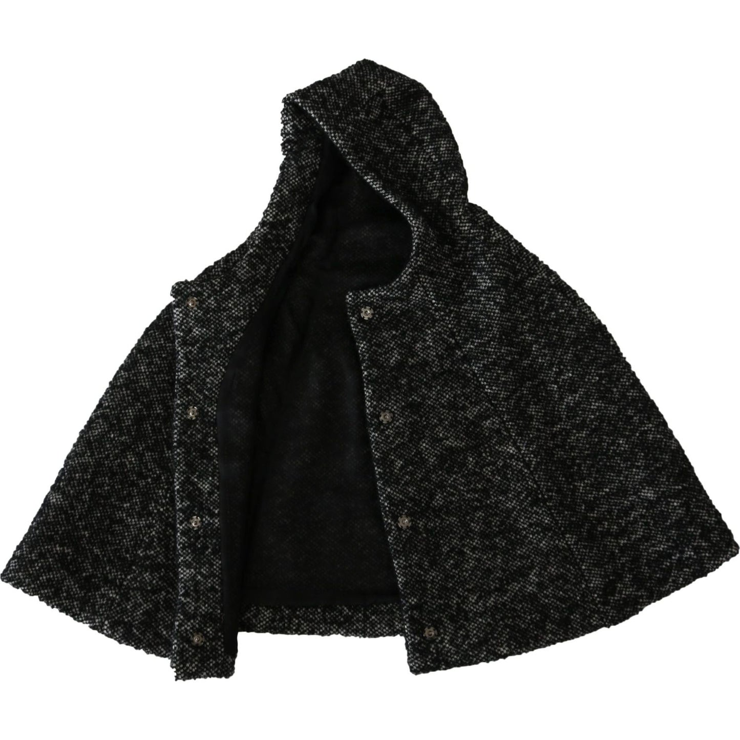 Dolce & Gabbana Gray Tweet Wool Kaftan Jacket Coat Top1728,57 cm|S,67345645728,7% WM,72% Wool,Accessories,Beanie - Hats - Accessories,Dolce & Gabbana,Gray,Hats - Accessories,Hats - Women - Accessories,Material: 21% PA,New with tags,Women,Women - Accessori