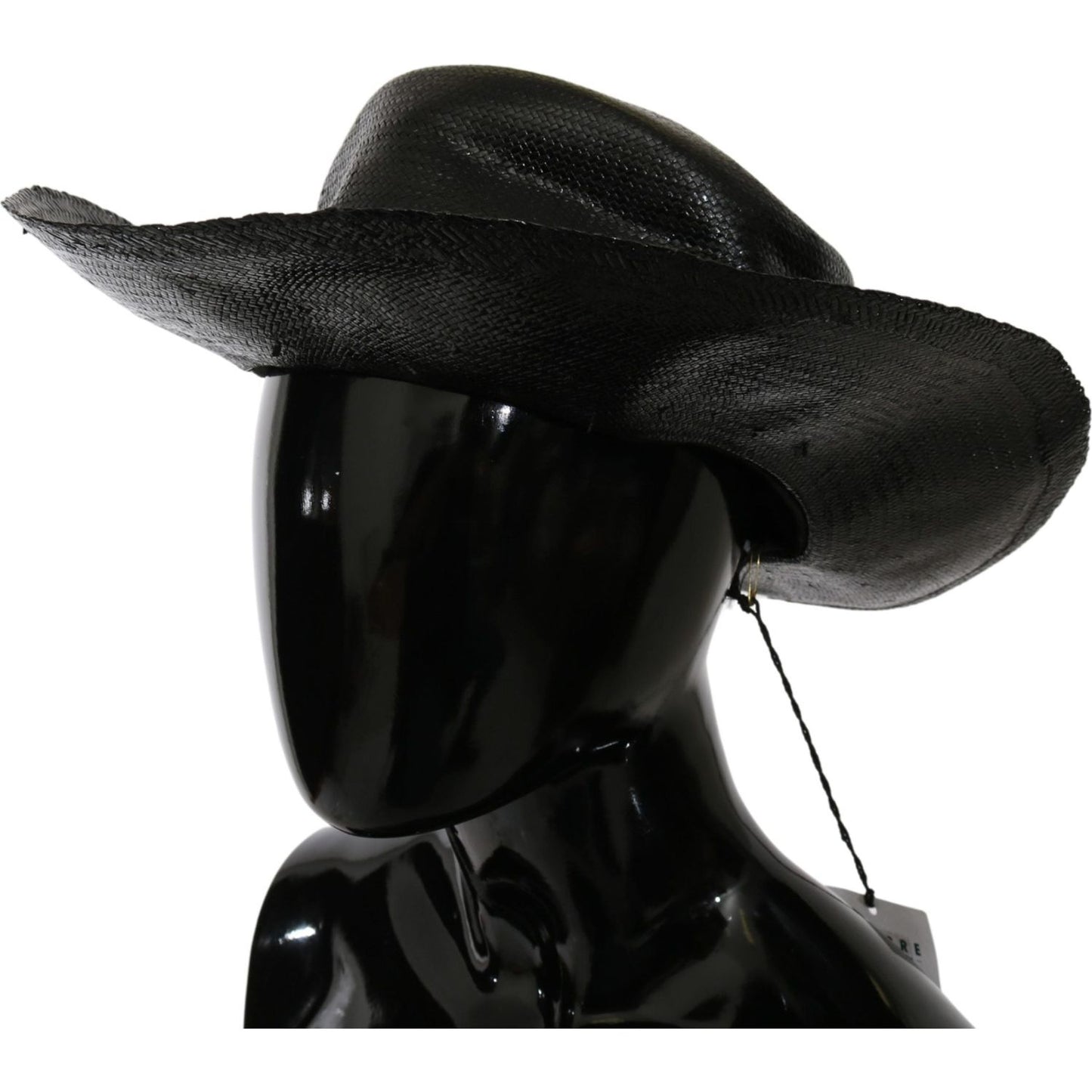 Costume National Black Wide Brim Cowboy Solid Hat1728,58 cm|M,67345645728,Accessories,Black,Costume National,Hats - Accessories,Hats - Women - Accessories,Material: Straw,New with tags,Sunhats - Hats - Accessories,Women,Women - Accessories