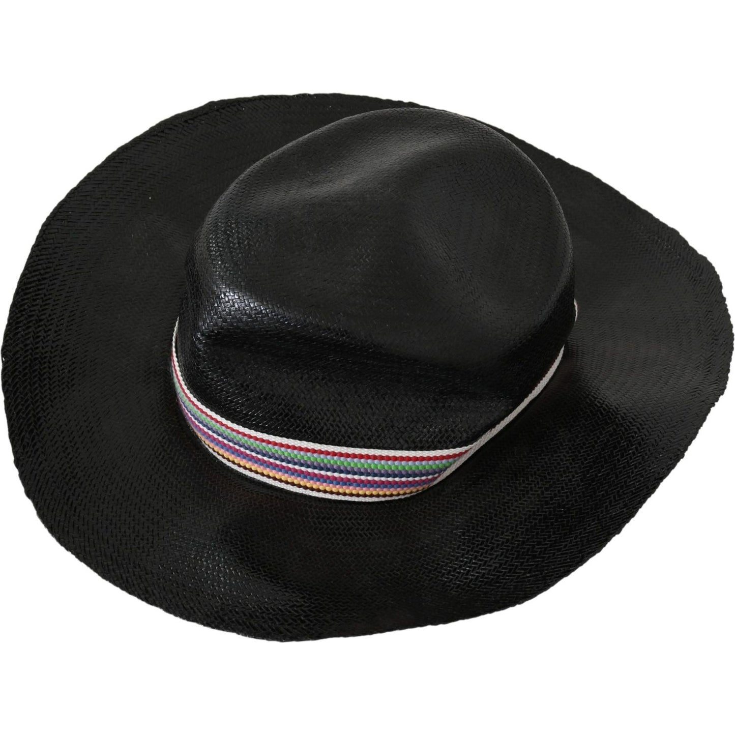 Costume National Black Wide Brim Cowboy Solid Hat1728,58 cm|M,67345645728,Accessories,Black,Costume National,Hats - Accessories,Hats - Women - Accessories,Material: Straw,New with tags,Sunhats - Hats - Accessories,Women,Women - Accessories