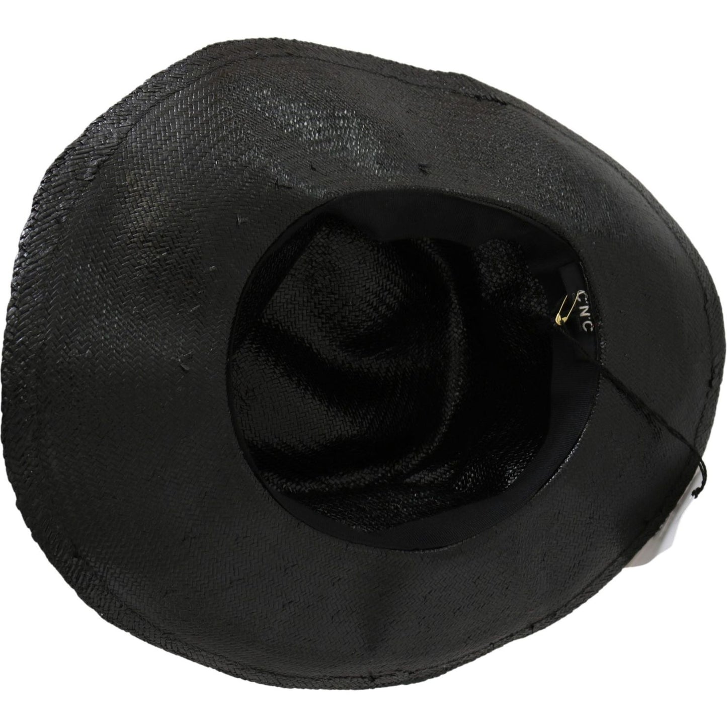 Costume National Black Wide Brim Cowboy Solid Hat1728,58 cm|M,67345645728,Accessories,Black,Costume National,Hats - Accessories,Hats - Women - Accessories,Material: Straw,New with tags,Sunhats - Hats - Accessories,Women,Women - Accessories