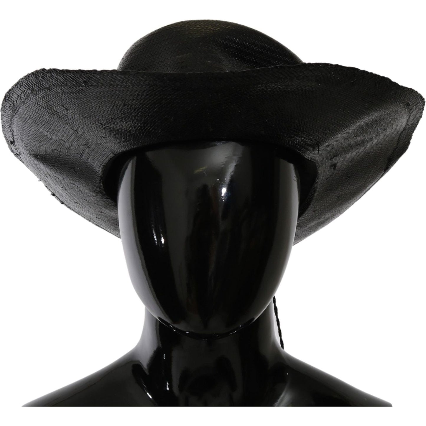 Costume National Black Wide Brim Cowboy Solid Hat1728,58 cm|M,67345645728,Accessories,Black,Costume National,Hats - Accessories,Hats - Women - Accessories,Material: Straw,New with tags,Sunhats - Hats - Accessories,Women,Women - Accessories