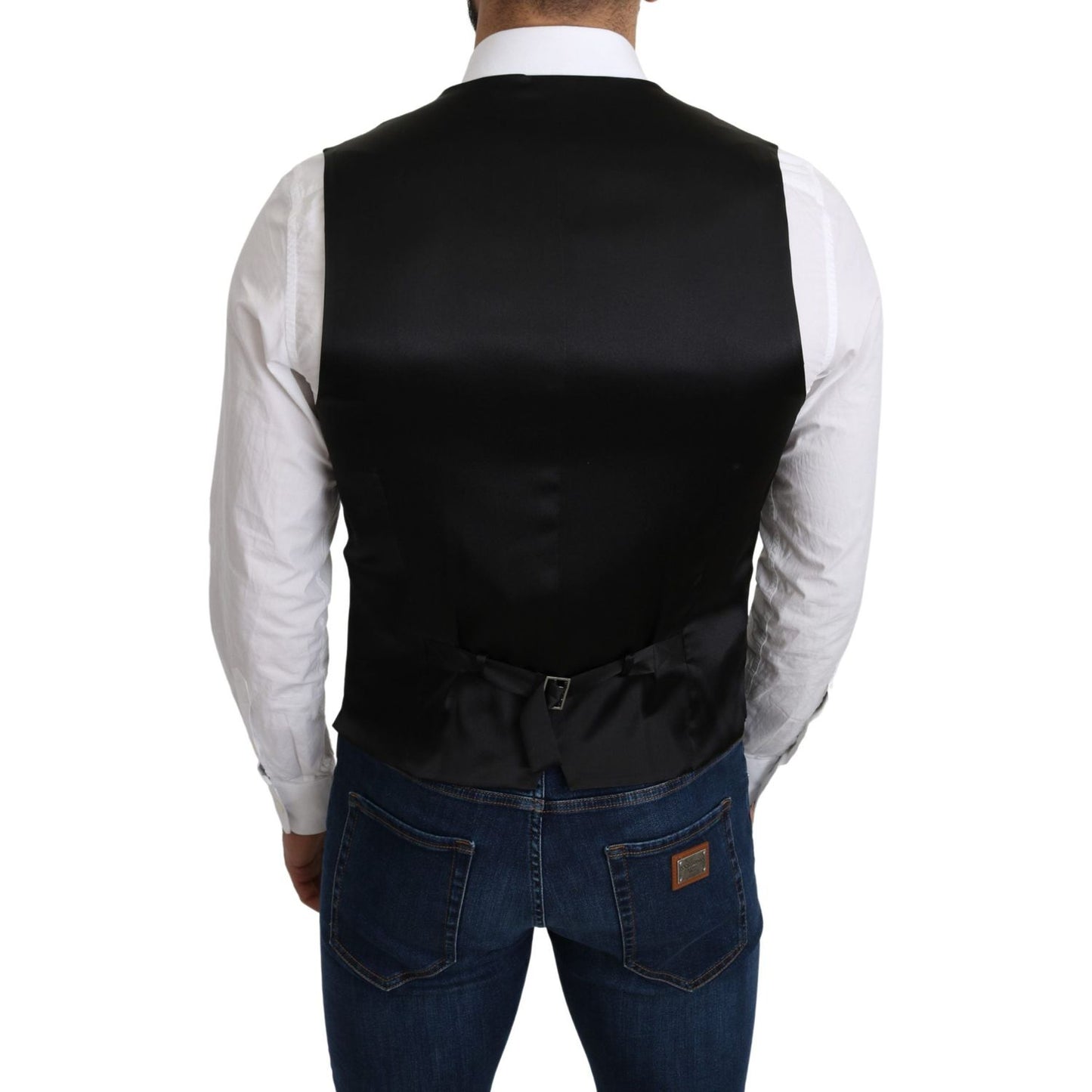 Dolce & Gabbana Gray 100% Silk Formal Coat Vest1728,67345645728,Clothing,Dolce & Gabbana,Gray,IT46 | S,Material: 100% Silk,Men,Men - Clothing,New with tags,Suits & Blazers - Clothing,Vests - Men - Clothing,Waistcoats - Suits & Blazers - Clothing