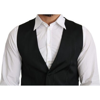 Dolce & Gabbana Gray 100% Silk Formal Coat Vest1728,67345645728,Clothing,Dolce & Gabbana,Gray,IT46 | S,Material: 100% Silk,Men,Men - Clothing,New with tags,Suits & Blazers - Clothing,Vests - Men - Clothing,Waistcoats - Suits & Blazers - Clothing