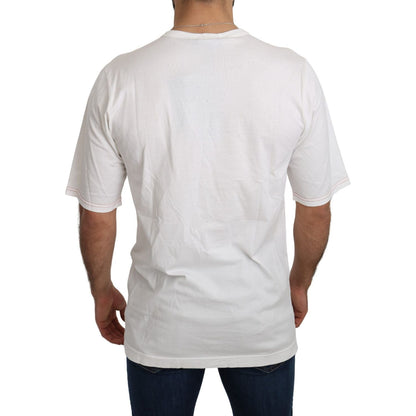 Dolce & Gabbana White Leopard Royal Top T-shirt1728,67345645728,Clothing,Dolce & Gabbana,IT46 | S,Material: 100% Cotton,Men,Men - Clothing,New with tags,T-Shirts - Clothing,T-Shirts - Men - Clothing,T-Shirts - T-Shirts - Clothing,White