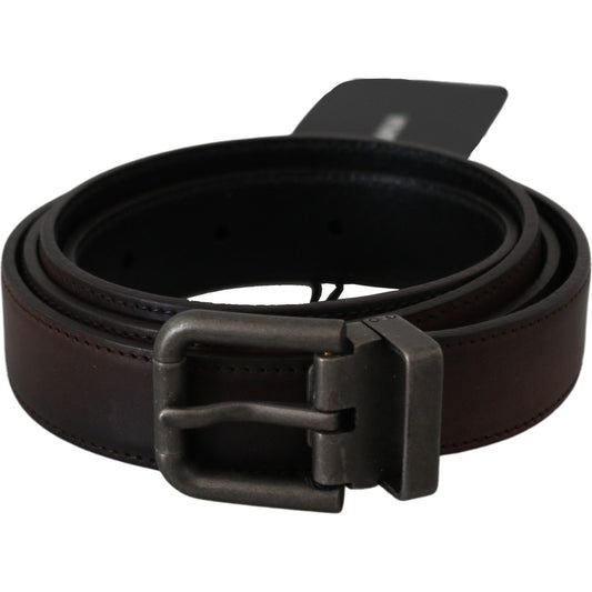 Dolce & Gabbana Solid Brown Leather Gray Buckle Belt115 cm / 46 Inches,1728,67345645728,Accessories,Belts - Accessories,Belts - Men - Accessories,Brown,Dolce & Gabbana,Material: Leather,Men,Men - Accessories,New with tags,Regular Belts - Belts - Accessori
