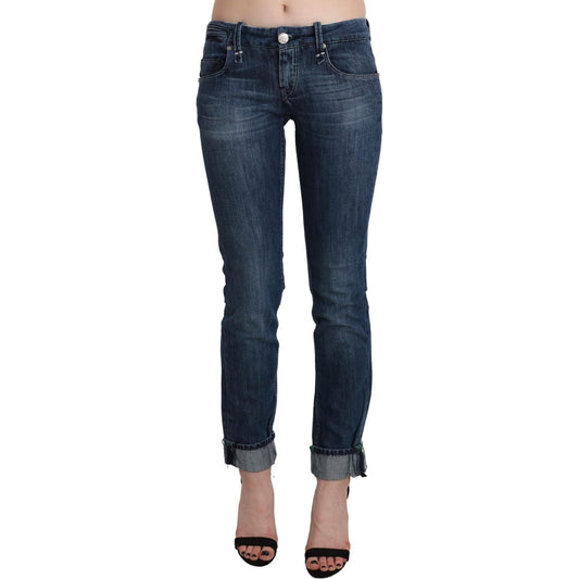 Acht Blue Washed Low Waist Skinny Denim Trouser 1728,67345645728,Acht,Blue,Clothing,Jeans & Pants - Women - Clothing,Jeans Denim - Clothing,Material: Cotton,New with tags,Skinny Jeans - Jeans Denim - Clothing,W26,Women,Women - Clothing