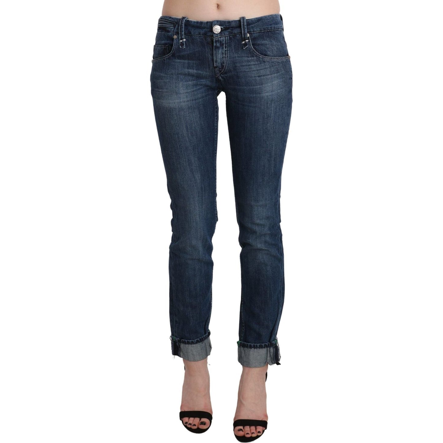 Acht Blue Washed Low Waist Skinny Denim Trouser PAN71216-26