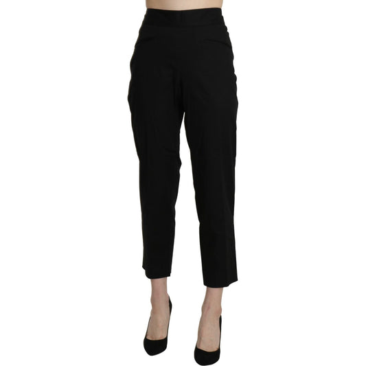 BENCIVENGA Black High Waist Straight Cropped Dress Pants1728,67345645728,BENCIVENGA,Black,Clothing,Dress Pants - Pants - Clothing,IT44|L,Jeans & Pants - Women - Clothing,Material: Cotton,New with tags,Pants - Clothing,Women,Women - Clothing
