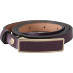 GF Ferre Gold Logo Buckle Waist Leather Skinny Belt BEL60963-90