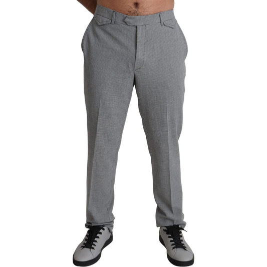 BENCIVENGA Gray Wool Checkered Dress Men Formal Trouser Pants1728,67345645728,BENCIVENGA,Clothing,Dress Pants - Pants - Clothing,Gray,IT52 | XL,Jeans & Pants - Men - Clothing,Material: 100% Wool,Men,Men - Clothing,New with tags,Pants - Clothing