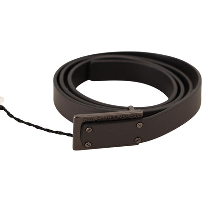 Costume National Dark Brown Leather Logo Buckle Belt 100 cm / 40 Inches,1728,67345645728,Accessories,Belts - Accessories,Belts - Men - Accessories,Brown,Costume National,Material: 100% Leather,Men,Men - Accessories,New with tags,Regular Belts - Belts - Ac