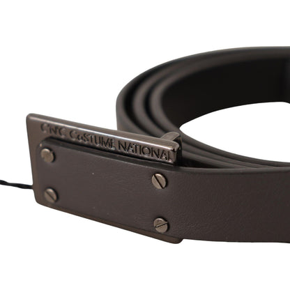 Costume National Dark Brown Leather Logo Buckle Belt 100 cm / 40 Inches,1728,67345645728,Accessories,Belts - Accessories,Belts - Men - Accessories,Brown,Costume National,Material: 100% Leather,Men,Men - Accessories,New with tags,Regular Belts - Belts - Ac