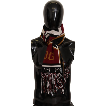 Dolce & Gabbana Multicolor Wool Knit DG King Shawl Wrap Scarf 1728,67345645728,Accessories,Dolce & Gabbana,Material: 95% Virgin Wool 5% Cashmere,Men,Men - Accessories,Multicolor,New with tags,Scarves - Accessories,Scarves - Men - Accessories,Scarves - Sca
