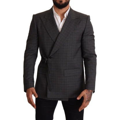 Dolce & Gabbana Gray Check Wool Slim Fit Blazer Jacket1% Elastane,1728,67345645728,Blazers - Men - Clothing,Blazers - Suits & Blazers - Clothing,Clothing,Dolce & Gabbana,Gray,IT48 | M,Material: 99% Wool,Men,Men - Clothing,New with tags,Suits & Blazers - C