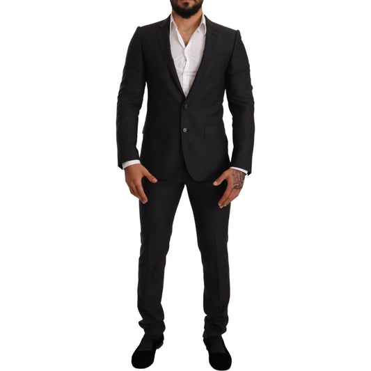 Dolce & Gabbana Gray Wool MARTINI Slim Fit Set Suit1728,67345645728,Clothing,Dolce & Gabbana,Gray,IT44 | XS,Material: 100% Wool,Men,Men - Clothing,New with tags,Suits & Blazers - Clothing,Suits - Men - Clothing,Two-Piece Suits - Suits & Blazers - Clothing