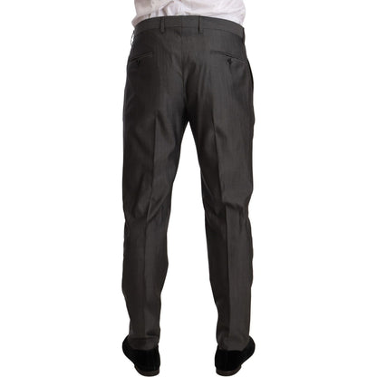 Dolce & Gabbana Gray Metallic MARTINI Slim Fit Set Suit 1728,35% Silk,67345645728,Clothing,Dolce & Gabbana,Gray,IT48 | M,IT50 | L,IT52 | XL,Material: 65% Wool,Men,Men - Clothing,New with tags,Suits & Blazers - Clothing,Suits - Men - Clothing,Two-Piece Sui