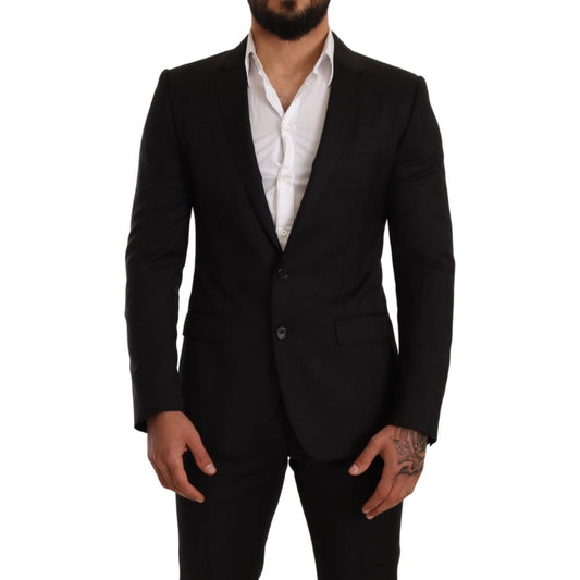 Dolce & Gabbana Black Check MARTINI SLIM FIT 2 Piece Suit1728,67345645728,Black,Clothing,Dolce & Gabbana,IT44 | XS,Material: 100% Wool,Men,Men - Clothing,New with tags,Suits & Blazers - Clothing,Suits - Men - Clothing,Two-Piece Suits - Suits & Blazers - C