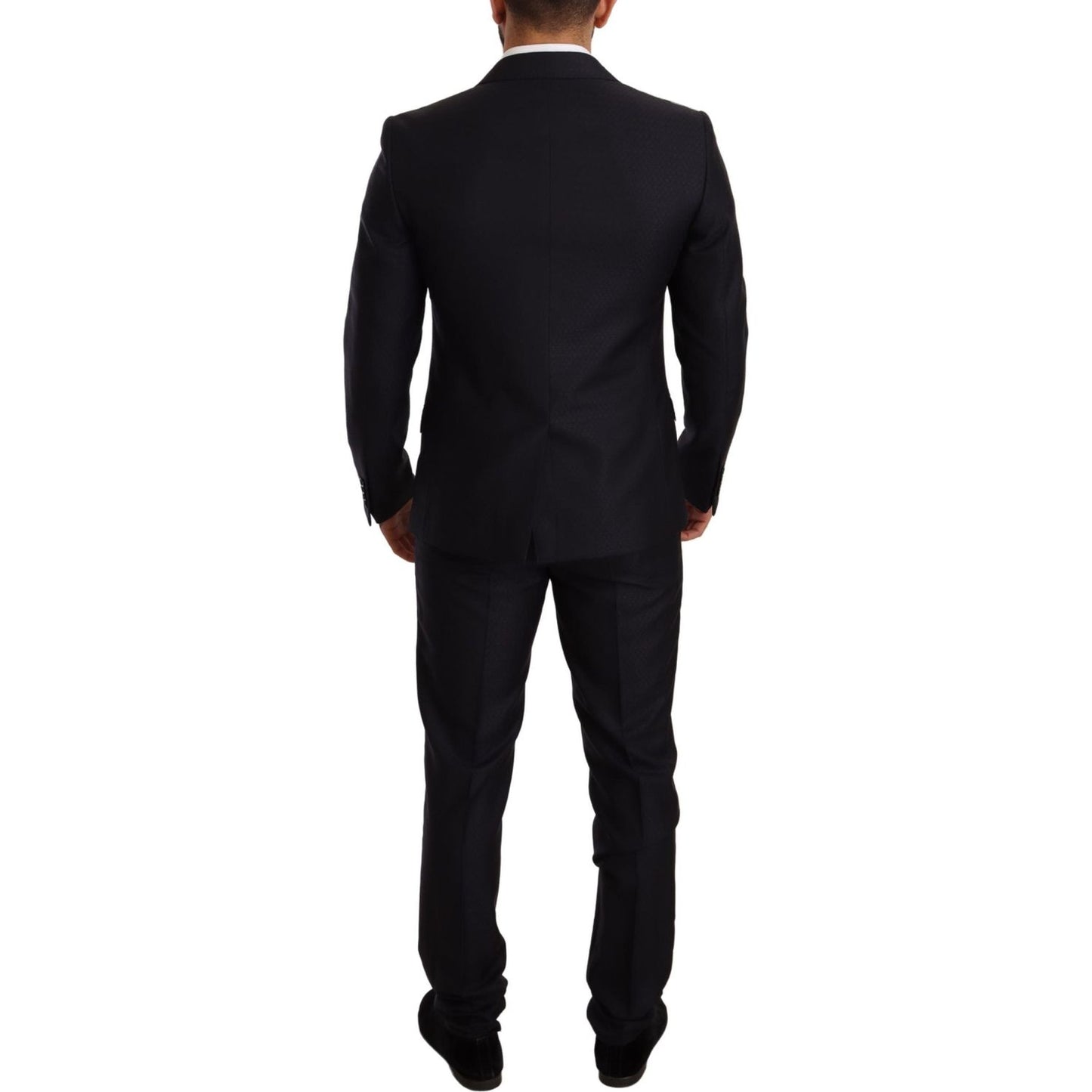 Dolce & Gabbana Blue Pattern MARTINI SLIM FIT 2 Piece Suit1728,20% Silk,5% Cashmere,67345645728,Blue,Clothing,Dolce & Gabbana,IT48 | M,IT50 | L,IT52 | XL,Material: 75% Wool,Men,Men - Clothing,New with tags,Suits & Blazers - Clothing,Suits - Men - Clothing