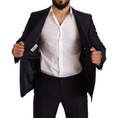 Dolce & Gabbana Blue Pattern MARTINI SLIM FIT 2 Piece Suit1728,20% Silk,5% Cashmere,67345645728,Blue,Clothing,Dolce & Gabbana,IT48 | M,IT50 | L,IT52 | XL,Material: 75% Wool,Men,Men - Clothing,New with tags,Suits & Blazers - Clothing,Suits - Men - Clothing