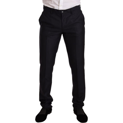 Dolce & Gabbana Blue Pattern MARTINI SLIM FIT 2 Piece Suit1728,20% Silk,5% Cashmere,67345645728,Blue,Clothing,Dolce & Gabbana,IT48 | M,IT50 | L,IT52 | XL,Material: 75% Wool,Men,Men - Clothing,New with tags,Suits & Blazers - Clothing,Suits - Men - Clothing