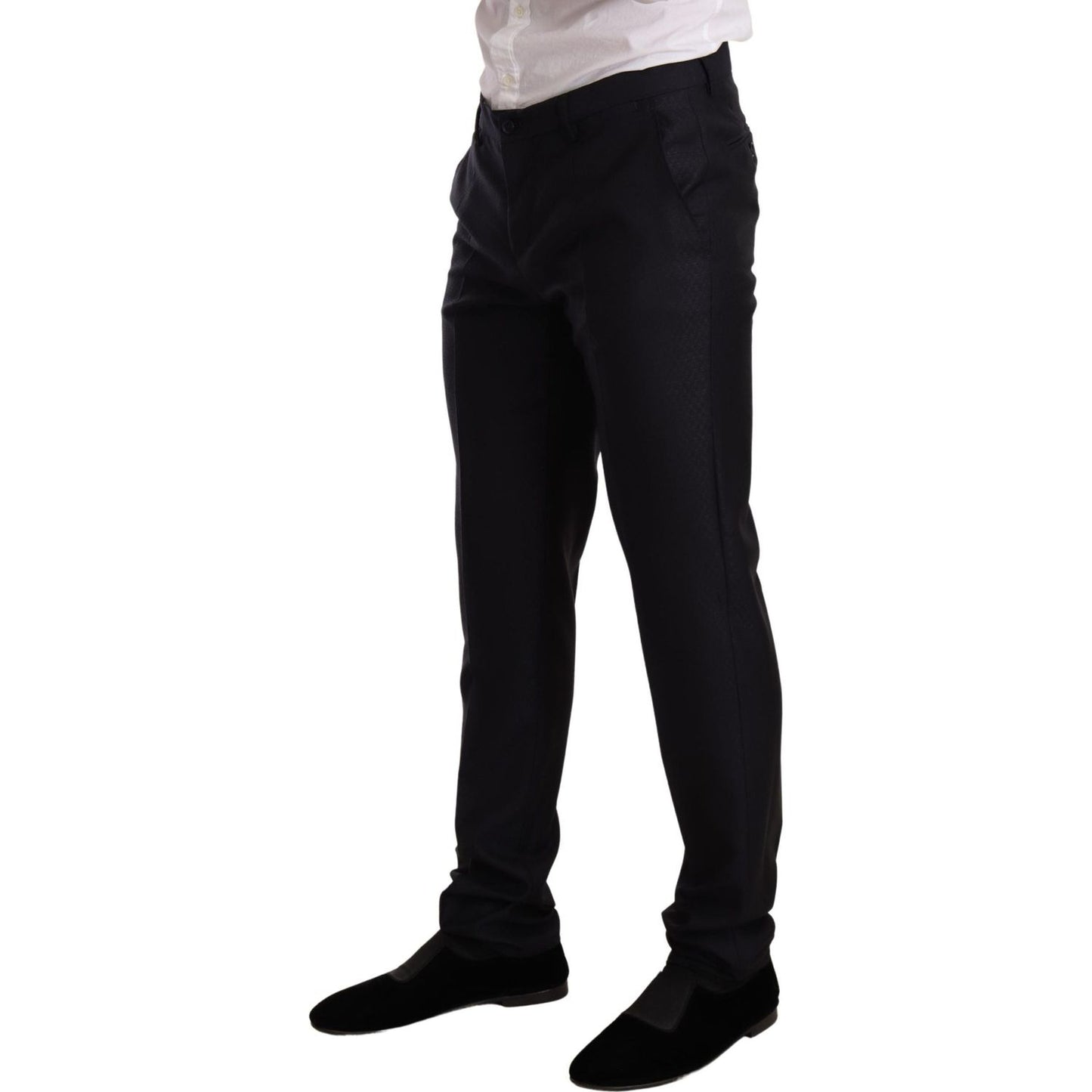 Dolce & Gabbana Blue Pattern MARTINI SLIM FIT 2 Piece Suit1728,20% Silk,5% Cashmere,67345645728,Blue,Clothing,Dolce & Gabbana,IT48 | M,IT50 | L,IT52 | XL,Material: 75% Wool,Men,Men - Clothing,New with tags,Suits & Blazers - Clothing,Suits - Men - Clothing