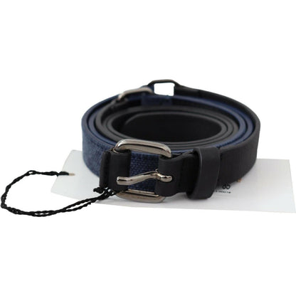 Costume National Black Blue Leather Silver Logo Belt 1728,67345645728,85 cm / 34 Inches,Accessories,Belts - Accessories,Belts - Women - Accessories,Black,Costume National,Material: Leather,New with tags,Regular Belts - Belts - Accessories,Women,Women - Ac