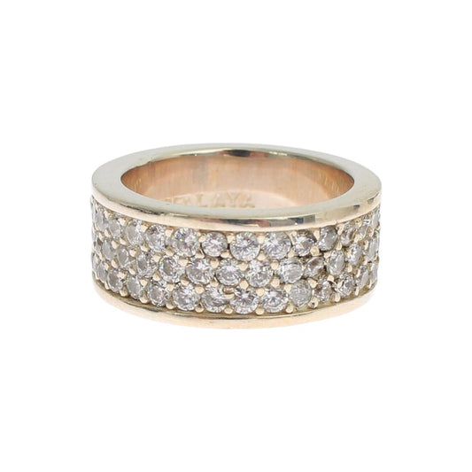 Nialaya Silver Womens CZ 925 Sterling Ring