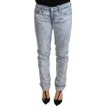 Acht Light Blue Washed Cotton Folded Hem Denim Trouser PAN71202- 26
