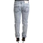 Acht Light Blue Washed Cotton Folded Hem Denim Trouser PAN71202- 26