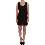 Dolce & Gabbana Bordeaux Floral Lace Ricamo Sheath Dress SIG60220- 42