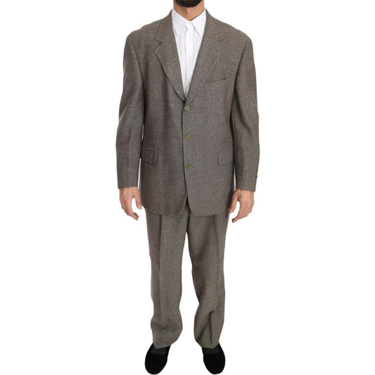 Fendi Brown Wool Regular Single Breasted Suit1728,67345645728,Brown,Clothing,Fendi,IT54 | XL,Material: 100% Wool,Men,Men - Clothing,New with tags,Suits & Blazers - Clothing,Suits - Men - Clothing,Two-Piece Suits - Suits & Blazers - Clothing