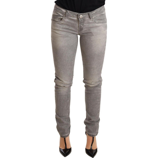 Acht Light Gray Washed Cotton Slim Fit Denim Women Trouser Jeans 1728,67345645728,Acht,Clothing,Gray,Jeans & Pants - Women - Clothing,Jeans Denim - Clothing,Material: Cotton,New with tags,Slim Fit Jeans - Jeans Denim - Clothing,W26,Women,Women - Clothing