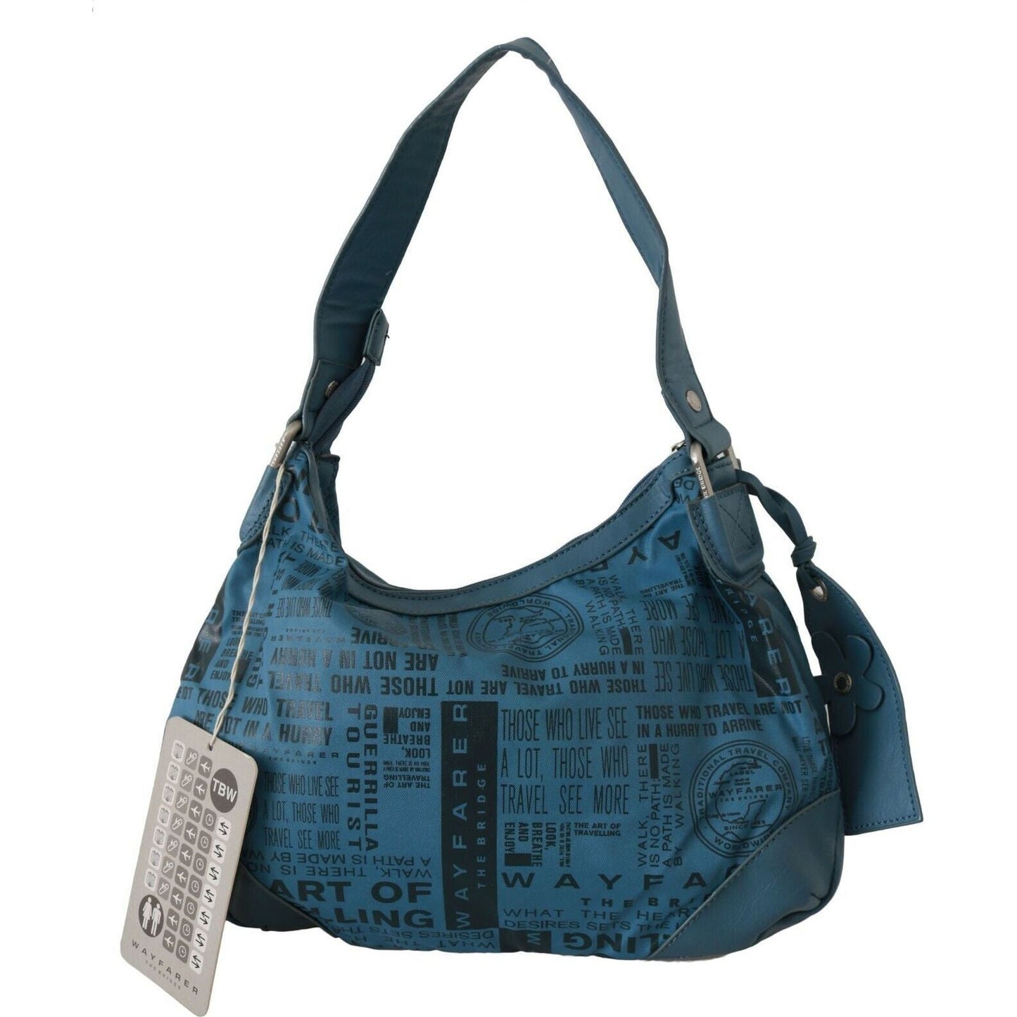 WAYFARER Shoulder Handbag Printed Purse Women Blue VAS9190